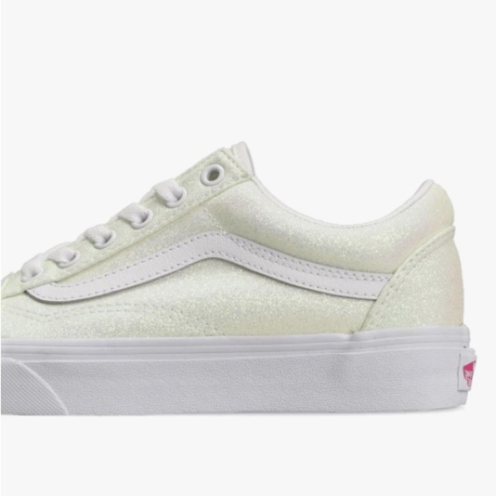Vans Men's Old Skool Sneaker, (UV Glitter) Pink/True White, Size - Picture 6 of 6